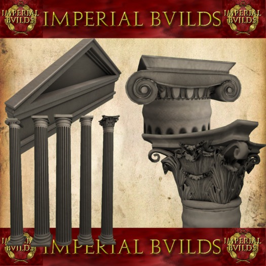 Mesh Columns and Pediments Builder Pack Personal Use