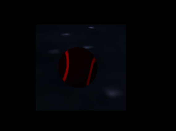 tennis ball black an red