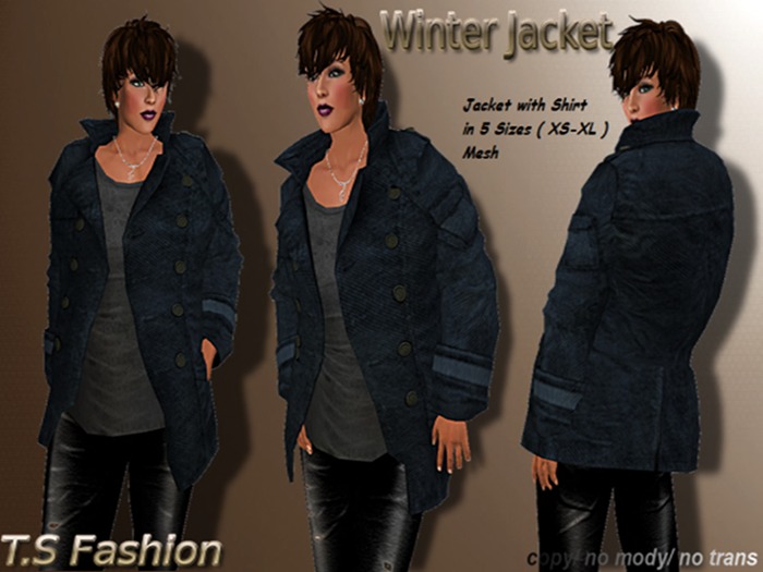 Winter Jacket Blue Mash 3
