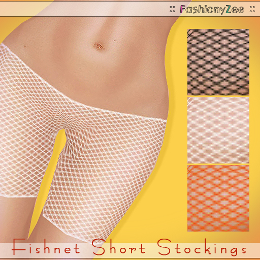 :: FZ :: Fishnet Short Stockings (3color)