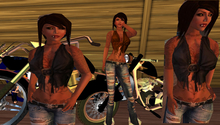 MIDNIGHT ROSE GIRLY SHIRT BROWN