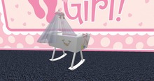 ANIMATED CANOPY CRIB - BABY GIRL