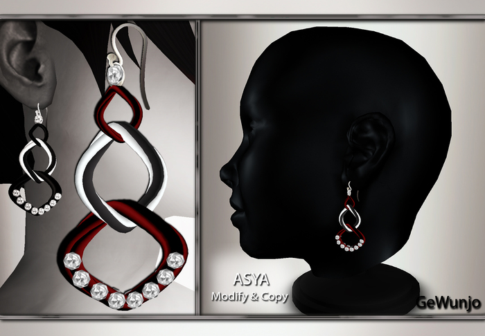 GeWunjo : ASYA red earrings