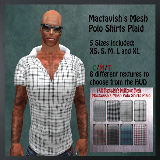 Mactavish's Mesh Polo Shirts Plaid