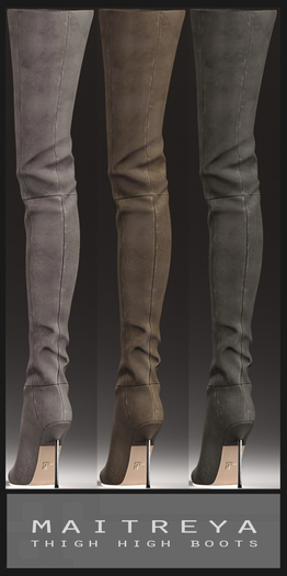 Maitreya Thigh High Boots - Suede Trio-Pack #2