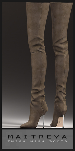 Maitreya Thigh High Boots - Desert Suede