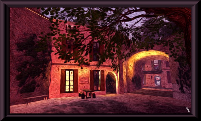 Village Cafe (framed)