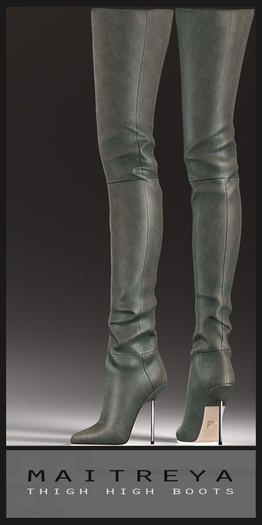 Maitreya Thigh High Boots - Oxidize Leather