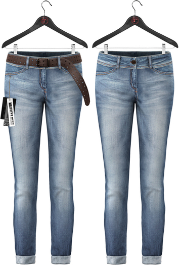 Maitreya * Light * Slim BF Jeans & Belt