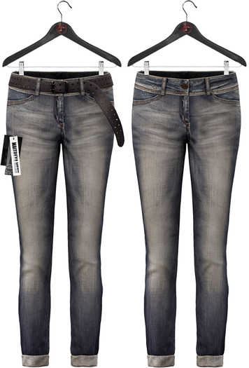 Maitreya * Dirty * Slim BF Jeans & Belt