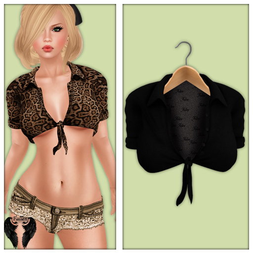 **Fallen* NaughtyLittleShirt-Black