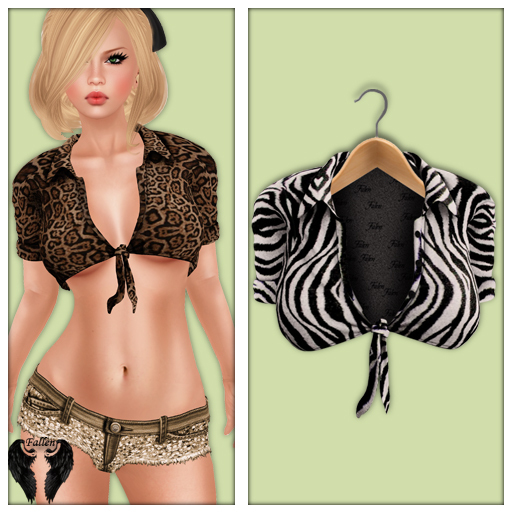 **Fallen* NaughtyLittleShirt-Zebra