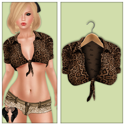 **Fallen* NaughtyLittleShirt-Leopard