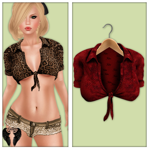 **Fallen* NaughtyLittleShirt-Red
