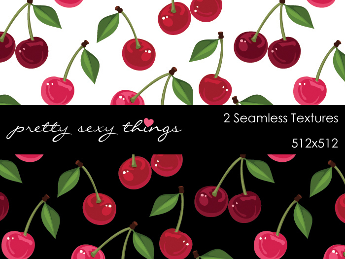 Seamless Cherries Textures Full Perm