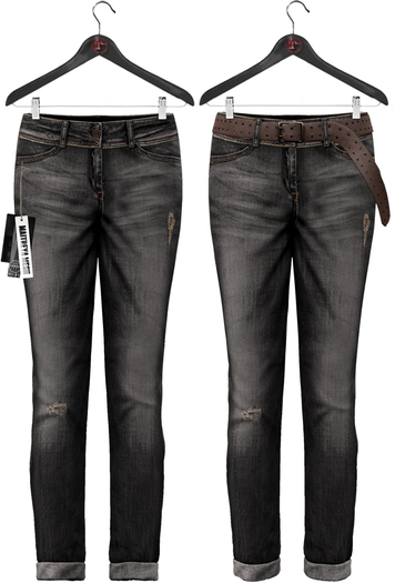 Maitreya * Charcoal * BF Jeans & Belt