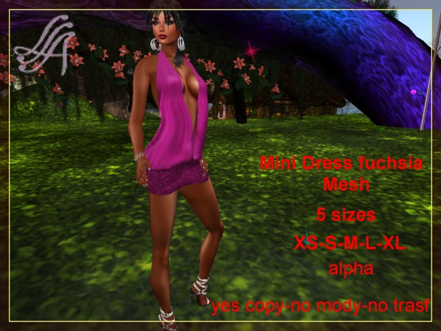mini dress fuchsia