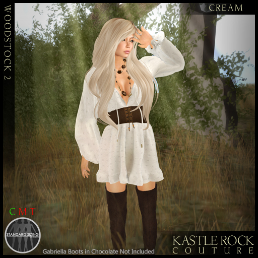 :KR: Woodstock 2 Dress - Cream