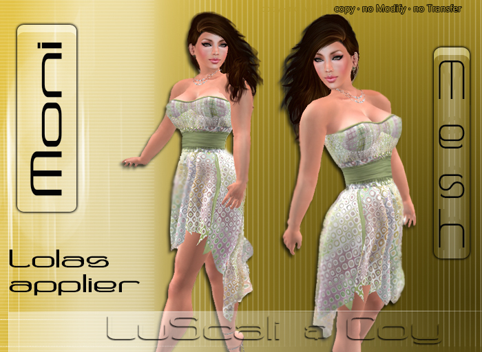 .:LS:.Moni Strapless Dress Frills Lolas Applier