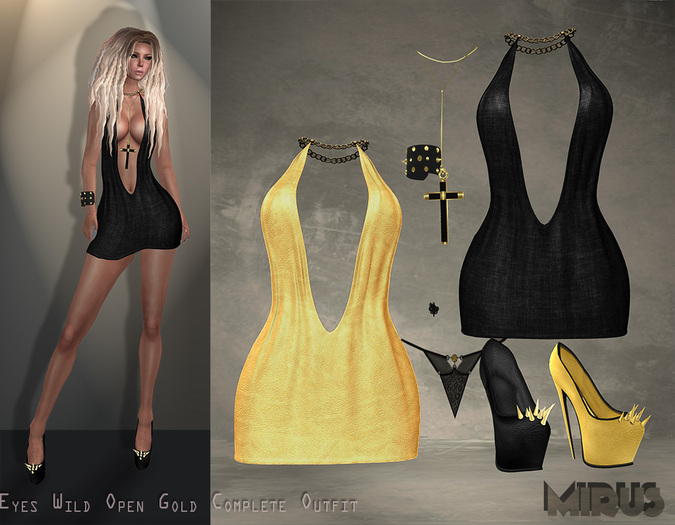*MIRUS* Eyes Wild Open (Gold) Complete Outfit