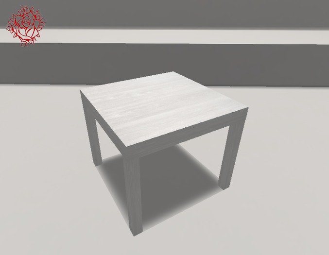 White Wood Side Table