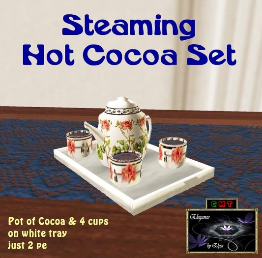 *EbE* Hot Cocoa Set (roses)