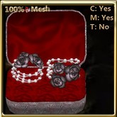 W_3 Rose Bracelet Left&Right Dark Pattern