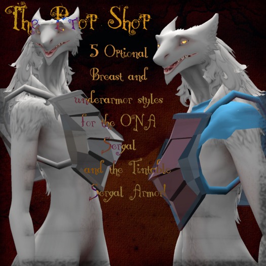 Second Life Marketplace - TPS - Tintable Sergal Armor Breast Plates ...
