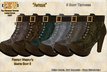 [SEW] Full Permission Textures for  Perfect Wirefly's Martin Boot 6 Antique