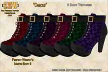 [SEW] Full Permission Textures for  Perfect Wirefly's Martin Boot 6 Checks