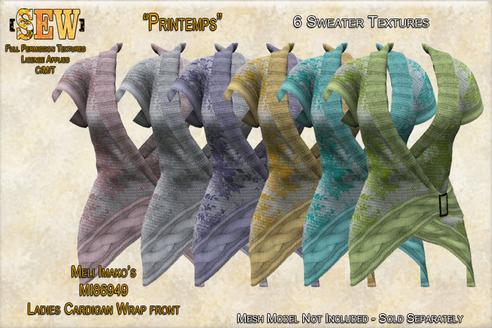 Second Life Marketplace - [SEW] Full Permisison Textures for Meli Imako ...