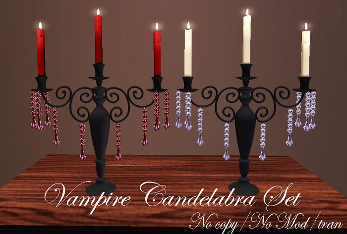 Vampire Candelabra Set
