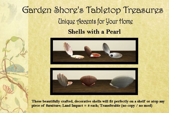Seashells with Pearls