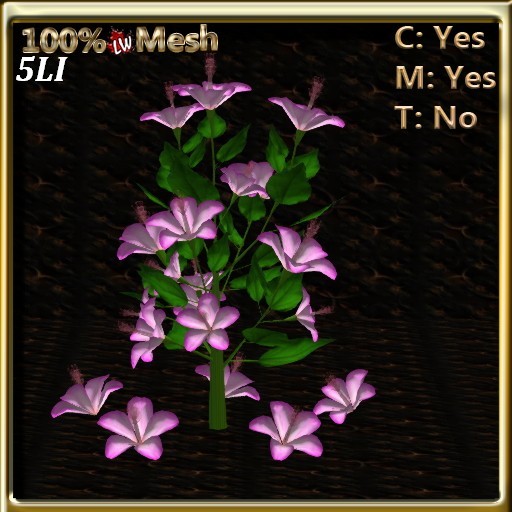 LW_ Hibiscus Tree Mesh Pink