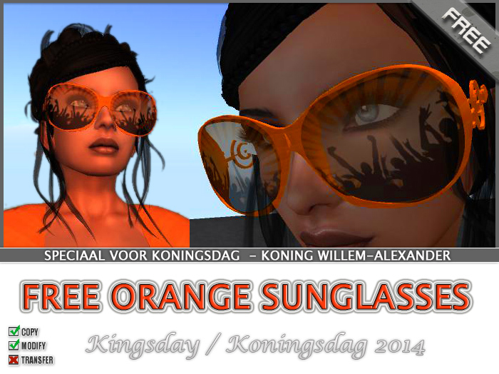 Sunglasses / Zonnebril Big Orange