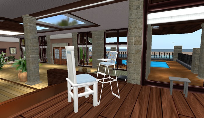 BABY HIGH CHAIR - BLUE  - ANIMATED