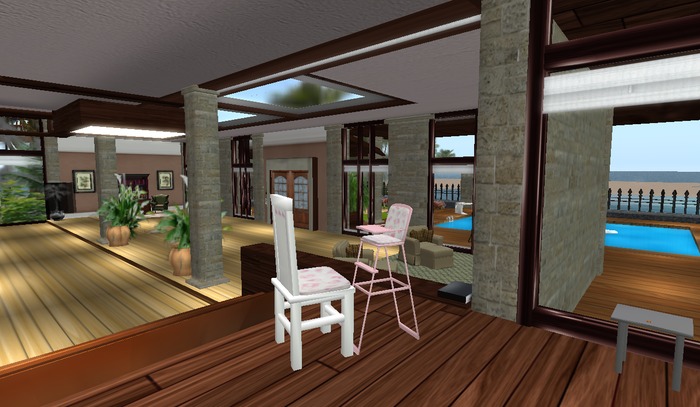 BABY HIGH CHAIR - PINK - ANIMATED