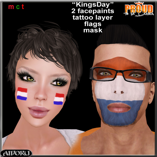 AIDORU dutch pride FACEPAINT gbf