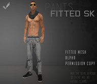 " Pants Gui " -Skinny- TURQUOISE