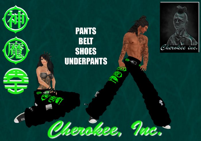 PANTS(LOGO) Green