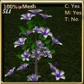 LW_ Hibiscus Tree Mesh White Purple