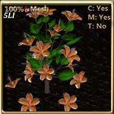 LW_ Hibiscus Tree Mesh White Light Orange