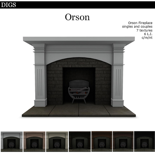 DIGS - Orson Fireplace [MESH]