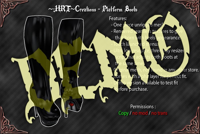 ~:HRT:~ Creations - Platform Boots - Demo