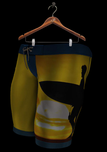 PEER Style: Blue Turtle MESH Swim Trunks