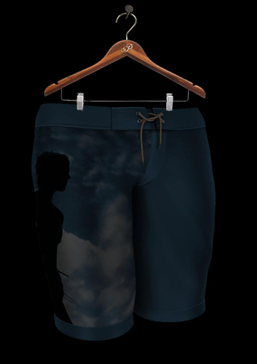 PEER Style: Blue Turtle MESH Swim Trunks