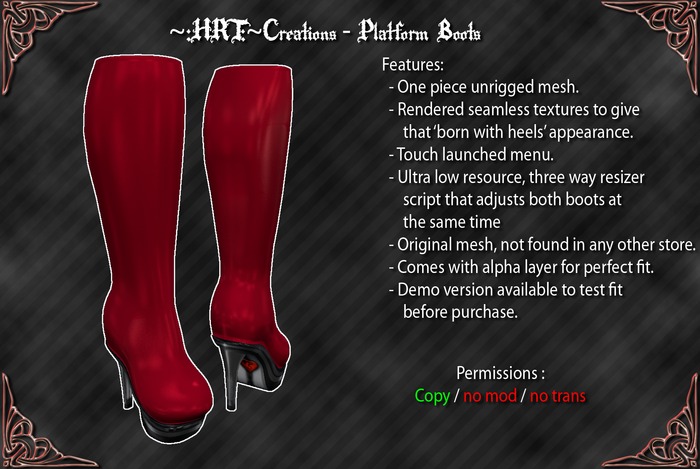 ~:HRT:~ Creations - Platform Boots - Demo