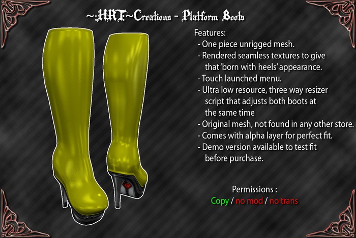 ~:HRT:~ Creations - Platform Boots - Demo