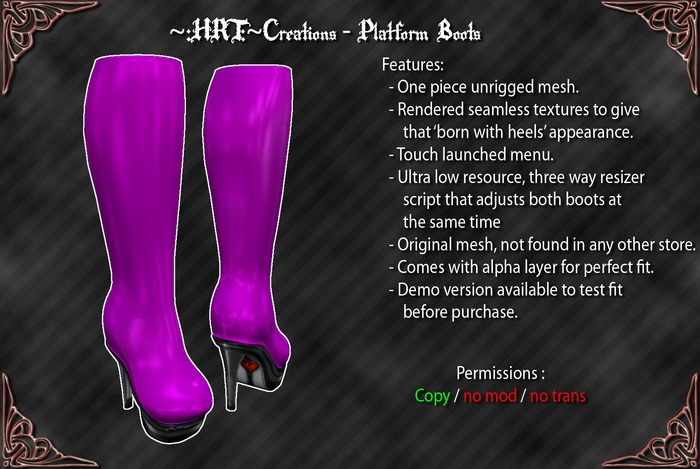 ~:HRT:~ Creations - Platform Boots - Demo