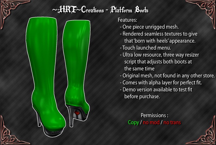 ~:HRT:~ Creations - Platform Boots - Demo